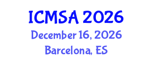 International Conference on Marine Science and Aquaculture (ICMSA) December 16, 2026 - Barcelona, Spain International Conference on Marine Science and Aquaculture (ICMSA) December 16, 2026 - Barcelona, Spain