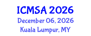 International Conference on Marine Science and Aquaculture (ICMSA) December 06, 2026 - Kuala Lumpur, Malaysia International Conference on Marine Science and Aquaculture (ICMSA) December 06, 2026 - Kuala Lumpur, Malaysia