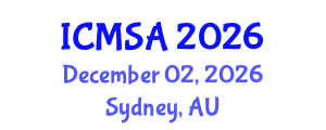 International Conference on Marine Science and Aquaculture (ICMSA) December 02, 2026 - Sydney, Australia International Conference on Marine Science and Aquaculture (ICMSA) December 02, 2026 - Sydney, Australia