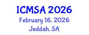 International Conference on Marine Science and Aquaculture (ICMSA) February 16, 2026 - Jeddah, Saudi Arabia International Conference on Marine Science and Aquaculture (ICMSA) February 16, 2026 - Jeddah, Saudi Arabia