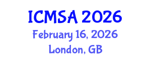 International Conference on Marine Science and Aquaculture (ICMSA) February 16, 2026 - London, United Kingdom International Conference on Marine Science and Aquaculture (ICMSA) February 16, 2026 - London, United Kingdom