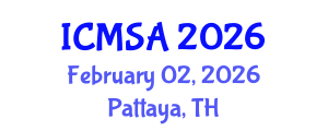 International Conference on Marine Science and Aquaculture (ICMSA) February 02, 2026 - Pattaya, Thailand International Conference on Marine Science and Aquaculture (ICMSA) February 02, 2026 - Pattaya, Thailand