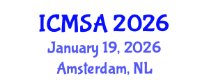 International Conference on Marine Science and Aquaculture (ICMSA) January 19, 2026 - Amsterdam, Netherlands International Conference on Marine Science and Aquaculture (ICMSA) January 19, 2026 - Amsterdam, Netherlands