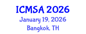 International Conference on Marine Science and Aquaculture (ICMSA) January 19, 2026 - Bangkok, Thailand International Conference on Marine Science and Aquaculture (ICMSA) January 19, 2026 - Bangkok, Thailand