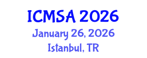 International Conference on Marine Science and Aquaculture (ICMSA) January 26, 2026 - Istanbul, Turkey