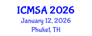 International Conference on Marine Science and Aquaculture (ICMSA) January 12, 2026 - Phuket, Thailand International Conference on Marine Science and Aquaculture (ICMSA) January 12, 2026 - Phuket, Thailand