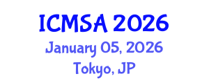 International Conference on Marine Science and Aquaculture (ICMSA) January 05, 2026 - Tokyo, Japan International Conference on Marine Science and Aquaculture (ICMSA) January 05, 2026 - Tokyo, Japan