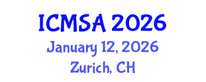 International Conference on Marine Science and Aquaculture (ICMSA) January 12, 2026 - Zurich, Switzerland International Conference on Marine Science and Aquaculture (ICMSA) January 12, 2026 - Zurich, Switzerland