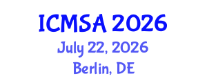 International Conference on Marine Science and Aquaculture (ICMSA) July 22, 2026 - Berlin, Germany International Conference on Marine Science and Aquaculture (ICMSA) July 22, 2026 - Berlin, Germany