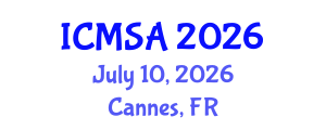 International Conference on Marine Science and Aquaculture (ICMSA) July 10, 2026 - Cannes, France International Conference on Marine Science and Aquaculture (ICMSA) July 10, 2026 - Cannes, France