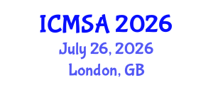 International Conference on Marine Science and Aquaculture (ICMSA) July 26, 2026 - London, United Kingdom International Conference on Marine Science and Aquaculture (ICMSA) July 26, 2026 - London, United Kingdom