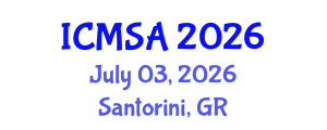 International Conference on Marine Science and Aquaculture (ICMSA) July 03, 2026 - Santorini, Greece International Conference on Marine Science and Aquaculture (ICMSA) July 03, 2026 - Santorini, Greece