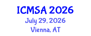 International Conference on Marine Science and Aquaculture (ICMSA) July 29, 2026 - Vienna, Austria International Conference on Marine Science and Aquaculture (ICMSA) July 29, 2026 - Vienna, Austria