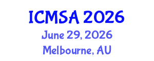 International Conference on Marine Science and Aquaculture (ICMSA) June 29, 2026 - Melbourne, Australia International Conference on Marine Science and Aquaculture (ICMSA) June 29, 2026 - Melbourne, Australia