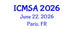 International Conference on Marine Science and Aquaculture (ICMSA) June 22, 2026 - Paris, France International Conference on Marine Science and Aquaculture (ICMSA) June 22, 2026 - Paris, France