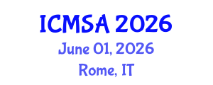 International Conference on Marine Science and Aquaculture (ICMSA) June 01, 2026 - Rome, Italy International Conference on Marine Science and Aquaculture (ICMSA) June 01, 2026 - Rome, Italy