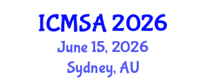 International Conference on Marine Science and Aquaculture (ICMSA) June 15, 2026 - Sydney, Australia International Conference on Marine Science and Aquaculture (ICMSA) June 15, 2026 - Sydney, Australia