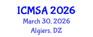 International Conference on Marine Science and Aquaculture (ICMSA) March 30, 2026 - Algiers, Algeria International Conference on Marine Science and Aquaculture (ICMSA) March 30, 2026 - Algiers, Algeria