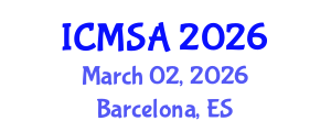 International Conference on Marine Science and Aquaculture (ICMSA) March 02, 2026 - Barcelona, Spain International Conference on Marine Science and Aquaculture (ICMSA) March 02, 2026 - Barcelona, Spain