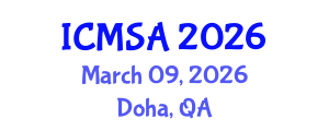 International Conference on Marine Science and Aquaculture (ICMSA) March 09, 2026 - Doha, Qatar International Conference on Marine Science and Aquaculture (ICMSA) March 09, 2026 - Doha, Qatar