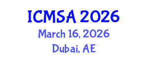 International Conference on Marine Science and Aquaculture (ICMSA) March 16, 2026 - Dubai, United Arab Emirates International Conference on Marine Science and Aquaculture (ICMSA) March 16, 2026 - Dubai, United Arab Emirates