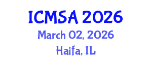 International Conference on Marine Science and Aquaculture (ICMSA) March 02, 2026 - Haifa, Israel International Conference on Marine Science and Aquaculture (ICMSA) March 02, 2026 - Haifa, Israel