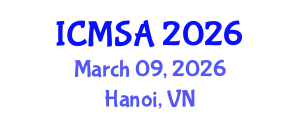 International Conference on Marine Science and Aquaculture (ICMSA) March 09, 2026 - Hanoi, Vietnam International Conference on Marine Science and Aquaculture (ICMSA) March 09, 2026 - Hanoi, Vietnam