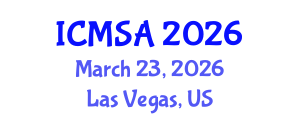 International Conference on Marine Science and Aquaculture (ICMSA) March 23, 2026 - Las Vegas, United States International Conference on Marine Science and Aquaculture (ICMSA) March 23, 2026 - Las Vegas, United States