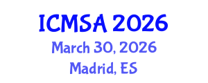 International Conference on Marine Science and Aquaculture (ICMSA) March 30, 2026 - Madrid, Spain International Conference on Marine Science and Aquaculture (ICMSA) March 30, 2026 - Madrid, Spain