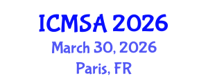 International Conference on Marine Science and Aquaculture (ICMSA) March 30, 2026 - Paris, France International Conference on Marine Science and Aquaculture (ICMSA) March 30, 2026 - Paris, France