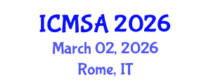 International Conference on Marine Science and Aquaculture (ICMSA) March 02, 2026 - Rome, Italy International Conference on Marine Science and Aquaculture (ICMSA) March 02, 2026 - Rome, Italy