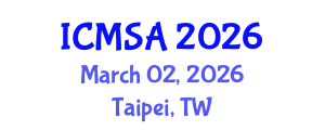 International Conference on Marine Science and Aquaculture (ICMSA) March 02, 2026 - Taipei, Taiwan International Conference on Marine Science and Aquaculture (ICMSA) March 02, 2026 - Taipei, Taiwan