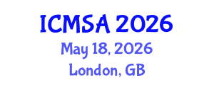 International Conference on Marine Science and Aquaculture (ICMSA) May 18, 2026 - London, United Kingdom International Conference on Marine Science and Aquaculture (ICMSA) May 18, 2026 - London, United Kingdom