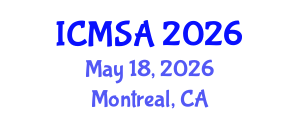 International Conference on Marine Science and Aquaculture (ICMSA) May 18, 2026 - Montreal, Canada International Conference on Marine Science and Aquaculture (ICMSA) May 18, 2026 - Montreal, Canada