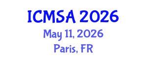 International Conference on Marine Science and Aquaculture (ICMSA) May 11, 2026 - Paris, France International Conference on Marine Science and Aquaculture (ICMSA) May 11, 2026 - Paris, France