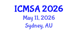 International Conference on Marine Science and Aquaculture (ICMSA) May 11, 2026 - Sydney, Australia International Conference on Marine Science and Aquaculture (ICMSA) May 11, 2026 - Sydney, Australia