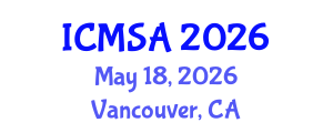 International Conference on Marine Science and Aquaculture (ICMSA) May 18, 2026 - Vancouver, Canada International Conference on Marine Science and Aquaculture (ICMSA) May 18, 2026 - Vancouver, Canada