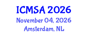 International Conference on Marine Science and Aquaculture (ICMSA) November 04, 2026 - Amsterdam, Netherlands