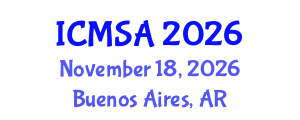 International Conference on Marine Science and Aquaculture (ICMSA) November 18, 2026 - Buenos Aires, Argentina International Conference on Marine Science and Aquaculture (ICMSA) November 18, 2026 - Buenos Aires, Argentina