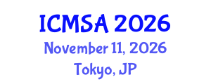 International Conference on Marine Science and Aquaculture (ICMSA) November 11, 2026 - Tokyo, Japan International Conference on Marine Science and Aquaculture (ICMSA) November 11, 2026 - Tokyo, Japan