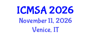 International Conference on Marine Science and Aquaculture (ICMSA) November 11, 2026 - Venice, Italy International Conference on Marine Science and Aquaculture (ICMSA) November 11, 2026 - Venice, Italy