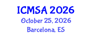 International Conference on Marine Science and Aquaculture (ICMSA) October 25, 2026 - Barcelona, Spain International Conference on Marine Science and Aquaculture (ICMSA) October 25, 2026 - Barcelona, Spain