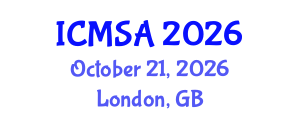 International Conference on Marine Science and Aquaculture (ICMSA) October 21, 2026 - London, United Kingdom