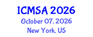 International Conference on Marine Science and Aquaculture (ICMSA) October 07, 2026 - New York, United States International Conference on Marine Science and Aquaculture (ICMSA) October 07, 2026 - New York, United States