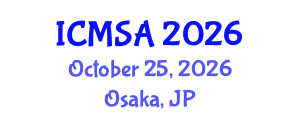 International Conference on Marine Science and Aquaculture (ICMSA) October 25, 2026 - Osaka, Japan International Conference on Marine Science and Aquaculture (ICMSA) October 25, 2026 - Osaka, Japan