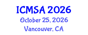 International Conference on Marine Science and Aquaculture (ICMSA) October 25, 2026 - Vancouver, Canada International Conference on Marine Science and Aquaculture (ICMSA) October 25, 2026 - Vancouver, Canada