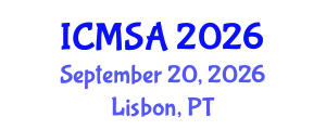International Conference on Marine Science and Aquaculture (ICMSA) September 20, 2026 - Lisbon, Portugal International Conference on Marine Science and Aquaculture (ICMSA) September 20, 2026 - Lisbon, Portugal