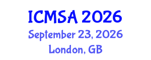 International Conference on Marine Science and Aquaculture (ICMSA) September 23, 2026 - London, United Kingdom International Conference on Marine Science and Aquaculture (ICMSA) September 23, 2026 - London, United Kingdom