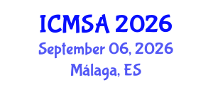 International Conference on Marine Science and Aquaculture (ICMSA) September 06, 2026 - Málaga, Spain International Conference on Marine Science and Aquaculture (ICMSA) September 06, 2026 - Málaga, Spain