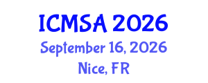 International Conference on Marine Science and Aquaculture (ICMSA) September 16, 2026 - Nice, France International Conference on Marine Science and Aquaculture (ICMSA) September 16, 2026 - Nice, France